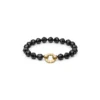 Yoshino armbånd med onyx i forgyldt sølv