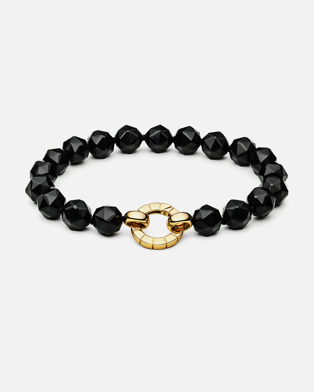 Yoshino armbånd med onyx i forgyldt sølv