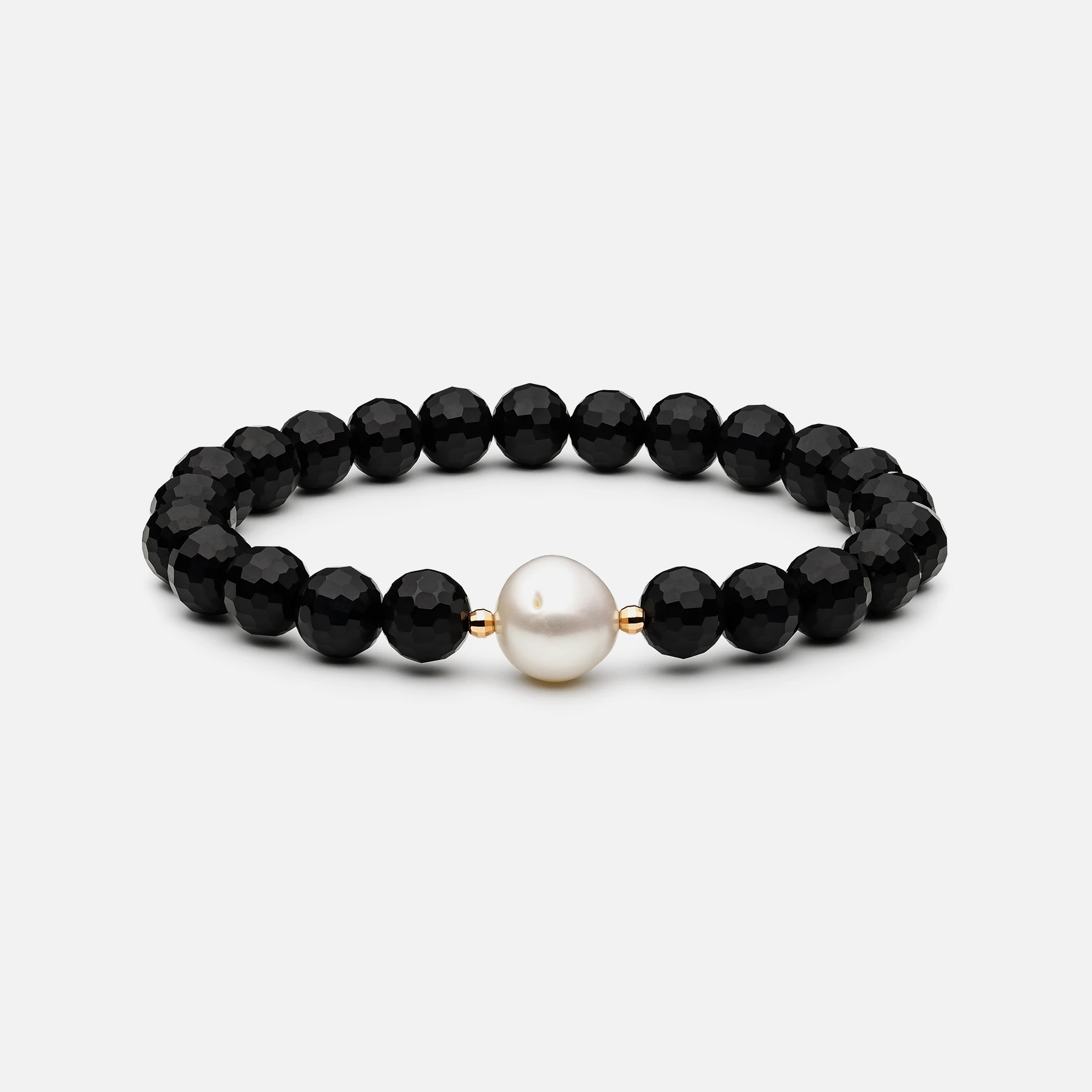Yokote Ø9 armbånd med Edison perler i 14 karat rosaguld