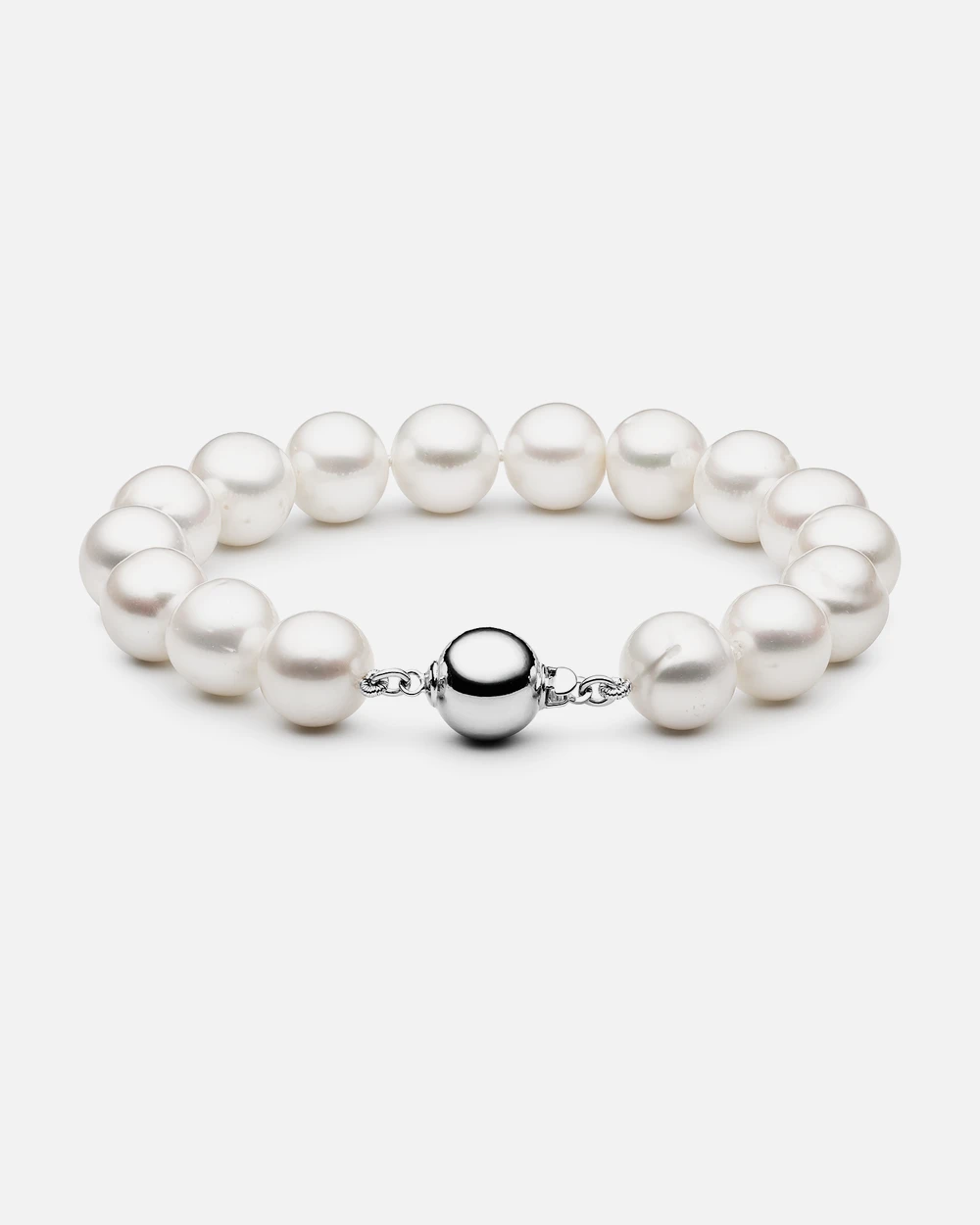 Daito Ø10 armbånd med hvide ferskvandsperler