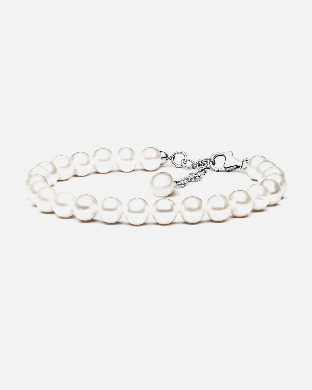 Uonuma Ø7 armbånd med hvide ferskvandsperler